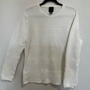 Long sleeve cream/white men’s shirt